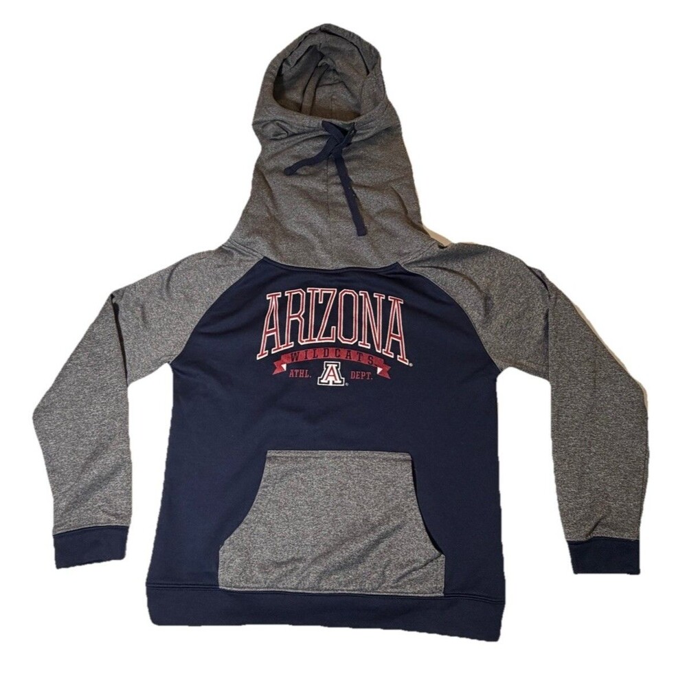 Champion Arizona Wildcats Hoodie Womens Medium Blue Gray Pullover